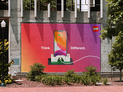 LEGO | Think Different. advertising apple art direction branding lego poster poster design print print design typography