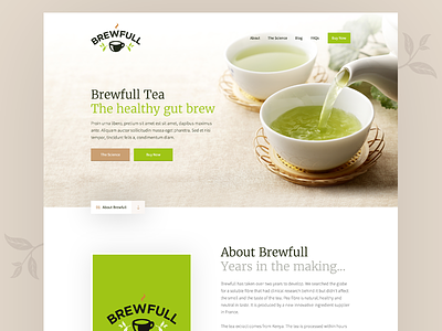 Years in the making ☕️ design green tea tea