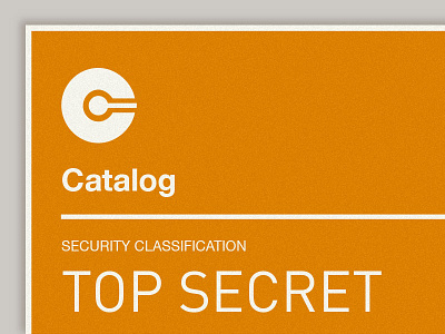 Top Secret: Catalog App icon label