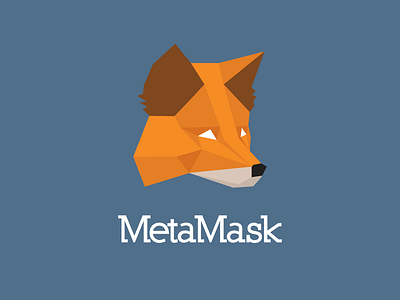 Original MetaMask Logo animal blockchain ethereum fox identity logo mask polygonal voxel