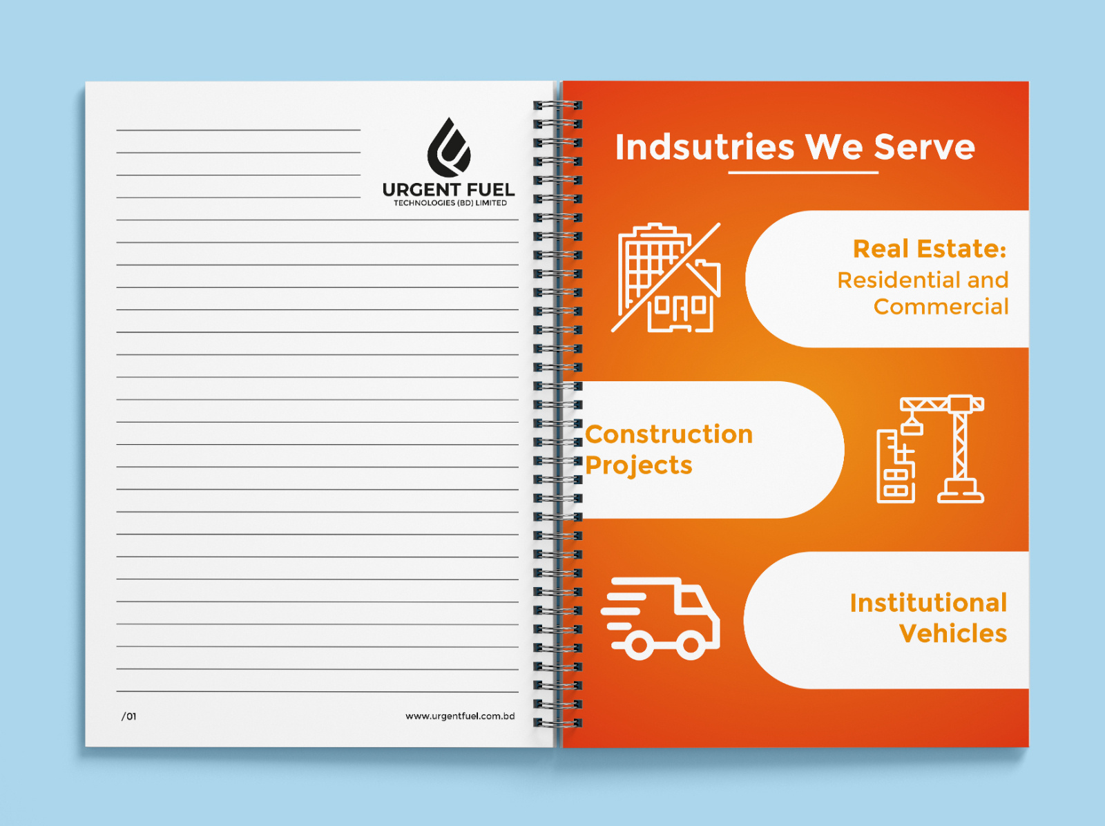 Urgent Fuel Notepad Design by Creative Creation on Dribbble