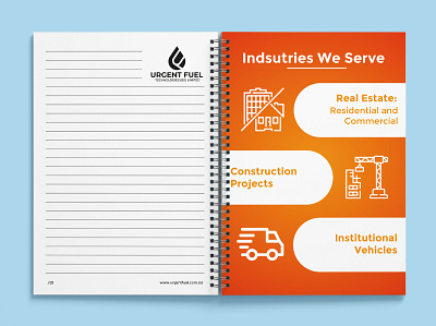 Urgent Fuel Notepad Design animation design facebook banner graphic design illustration logo photo vector web website