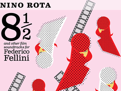 Nino Rota color design designer fellini graphic design illustration illustrator soundtrack typography