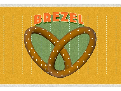 Brezel/Pretzel (work in progress) food illustration graphic design illustration illustrator label design logo product product label typography typography design