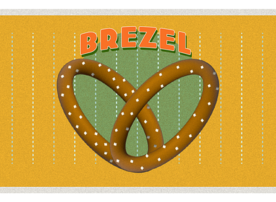 Brezel/Pretzel (work in progress) food illustration graphic design illustration illustrator label design logo product product label typography typography design