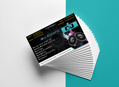 Business Card Design : Jay Maharaj DJ businesscard businesscarddesign design graphic graphicdesgn graphicdesign graphics illustration typography