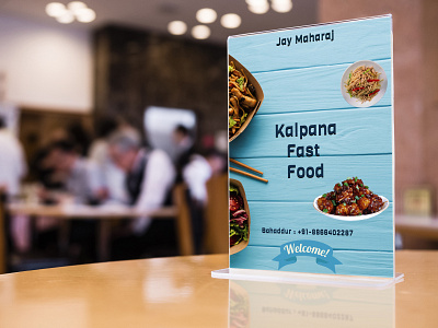 Kalpana Fast Food : Menu Design