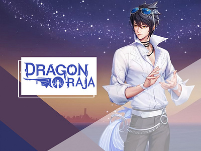 Dragon Raja Night's View branding design icon illustration