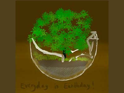 Everyday is earthday! design earthday grafikdesignerin illustration nature