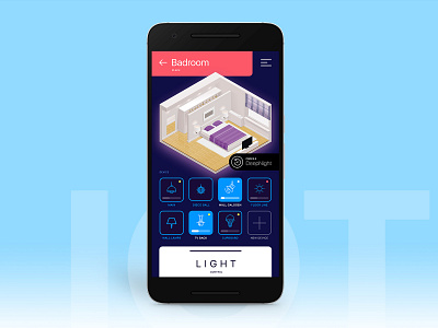 Smart home App android android app app design badroom home app home control home control app home controller interface iot iphone iphone app light control smart home smarthome ui ux