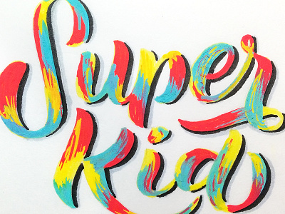 Ice Cream Stories: Super Kid design hand lettering handtype ice cream stories lettering type typography