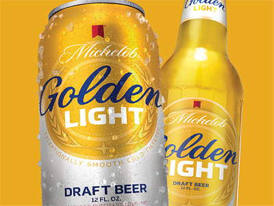 Michelob Golden Light Packaging beer beer design packaging rebrand rebranding
