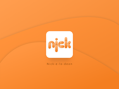 Nickelodeon App Icon app icon color daily ui 005 design icon interface logo nickelodeon ui ux