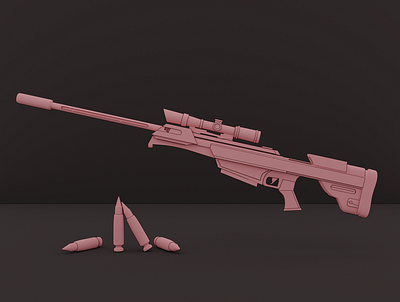 pink sniper toon 3d 3d animation 3d art 3d modeling 3danimation 3dart 3dartwork blender blender3d blender3dart ilustrator