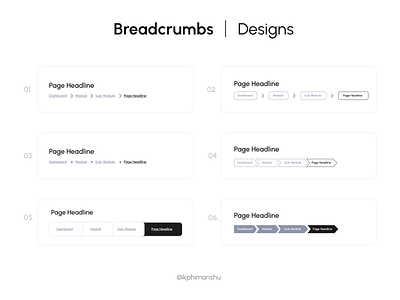 Breadcrumbs Designs