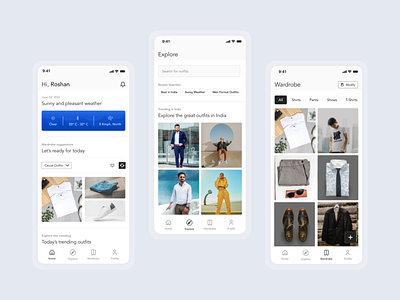 Wothing | An digital wardrobe clothing mobile app design outfits ui wardrobe wardrobe app woothing