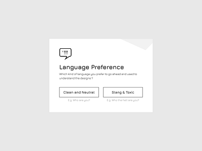 Language preference