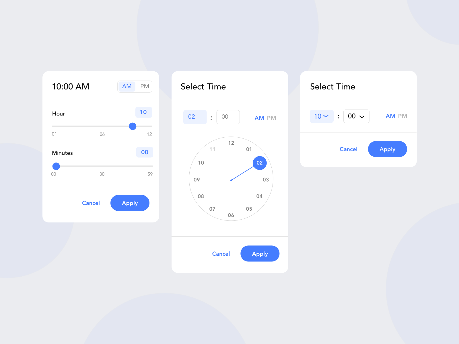Time Picker UI by Himanshu kandpal on Dribbble