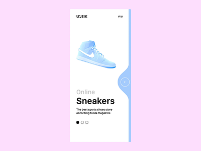 U'JEIK - Sneakers Store 3d animation ar design mobile mobile app design modern design motion mvp online online store platform shop sneakers startup store ui ux
