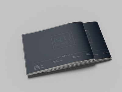 Numined brochure #4 booklet branding brochure coverdesign design graphic design