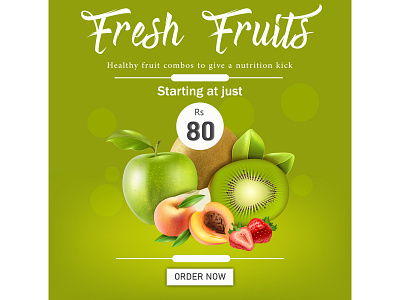 fruit banner banner design