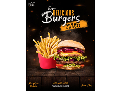 Burger Poster poster design