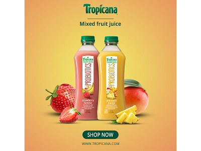 Tropicana Juice Poster design poster design