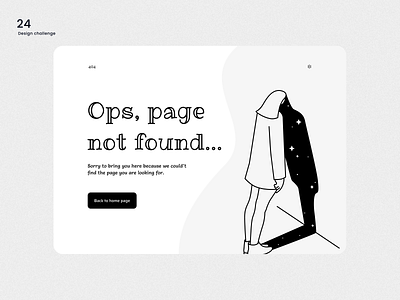 Design challenge 24 ✨: Design 404 page 404 branding design error ui uidesign uiux ux