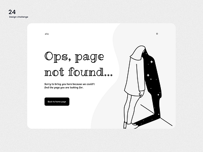 Design challenge 24 ✨: Design 404 page