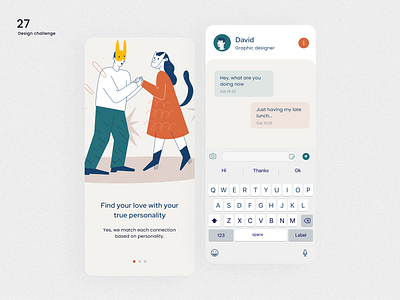 Design challenge 27 ✨: UI app design for dating app app branding design ui uidesign uiux ux