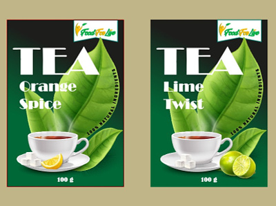 2 концепт-идеи дизайна наклейки на упаковку чая graphic design дизайн упаковки упаковка чая