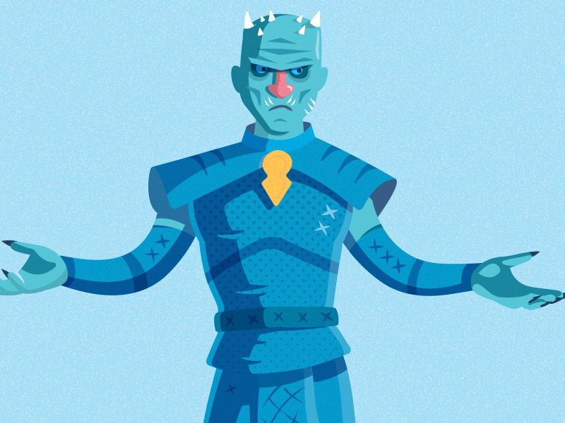 Night King 2d animation character design game gif king motion night of snow thrones