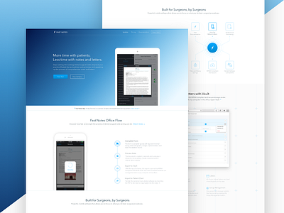 Dental Notes App Landing Page