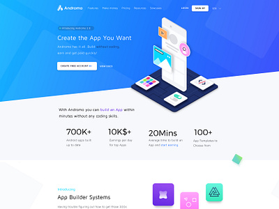 App Development Platform Landing Page by Oleg Melnykov on Dribbble