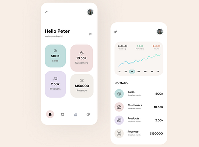 Finance App UI 3d app branding design graphic design illustration logo minimal minimalist ui ux