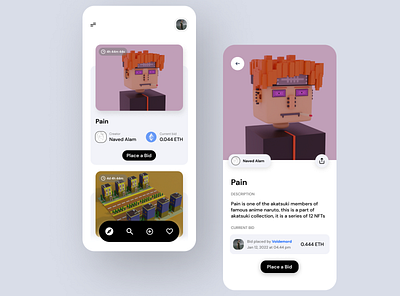 NFT marketplace design 3d app branding design graphic design illustration logo minimal minimalist ui ux