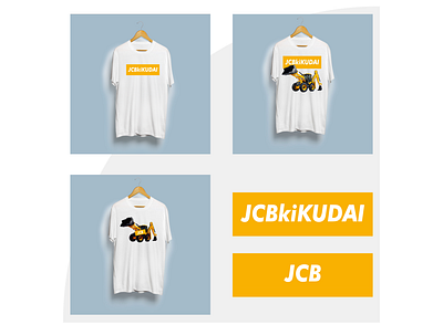 JCB ki Kudai logo design tshirt design