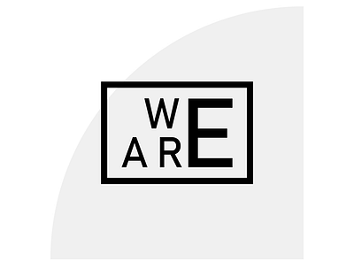 We Are (Logo 2) logo design organization