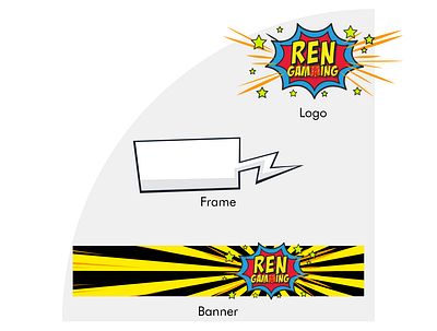 Ren Gaming Youtube Overlay gaminglogo logo design youtube