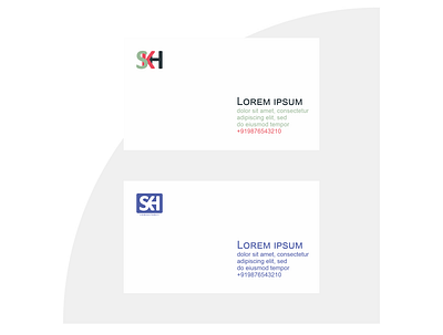 SKH Consultancy visiting card agency logo design visiting card