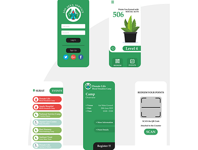 Jan Seva Service logo design ui ux ui ux design