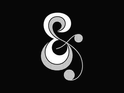 Ampersand ampersand design halftone lettering type type design