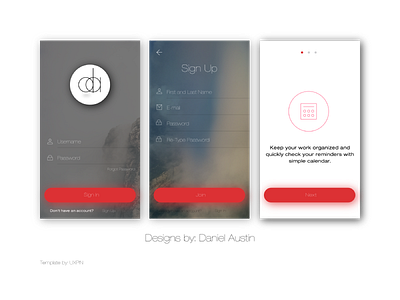 Daily UI: 001 "Sign Up" daily ui iphone sign up
