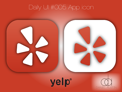 Daily UI: 005 "App Icon" 005 app daily ui icon iphone red yelp