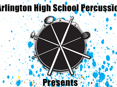 2015-2016 Percussion Concert Poster and Ticket art poster design painting percussion