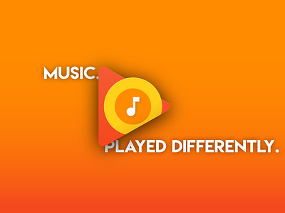 Google Play Music Advert ad advert brand circle google google play music orange play play music search triangle