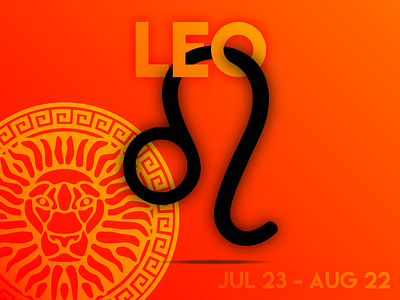 LEO fire leo lion orange red summer zodiac