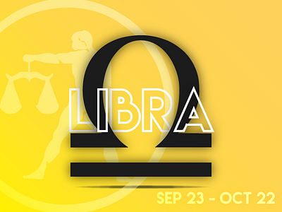 LIBRA fall gradient justice libra omega scales truth yellow zodiac