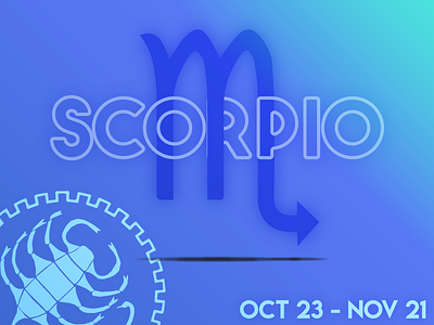SCORPIO blue scorpio scorpion water zodiac