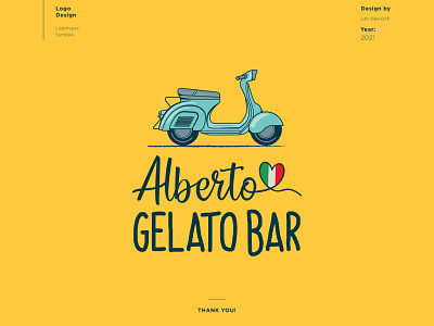 Logo design for Gelato Bar graphic design logo